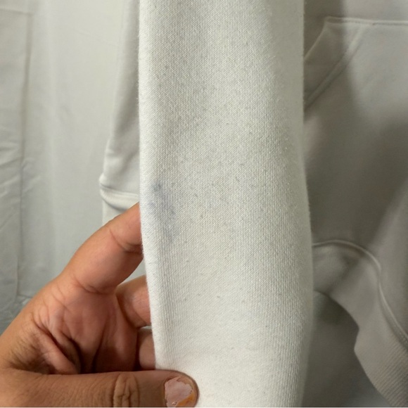 Adidas Woman’s White Pullover Hoodie With Embroidery Detailing — Size XL - Picture 4 of 11